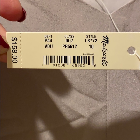 Madewell V-neck silk slip dress - Picture 10 of 10